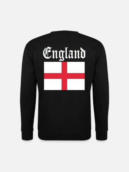 Angleterre Football Design - Sweat-shirt Unisexe - noir