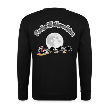 Frohe Weihnachten Motorradfahrer Biker - Unisex Pullover - Schwarz - Hinten - Michal (187cm)