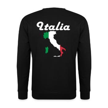 Italy Fans - Unisex Sweatshirt - black - Back - Alina (178cm)