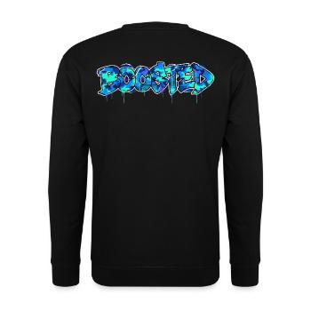 Boosted Camouflage Motiv für Turbo Schrauber - Unisex Pullover - Schwarz - Hinten - Alina (178cm)
