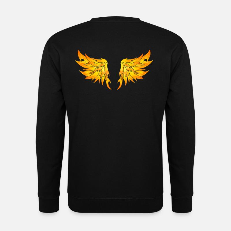 fire wings - Unisex Sweatshirt - black