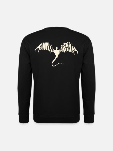 Der Hobbit Smaug Mit Zitat Rücken-Design - Unisex Pullover - Schwarz