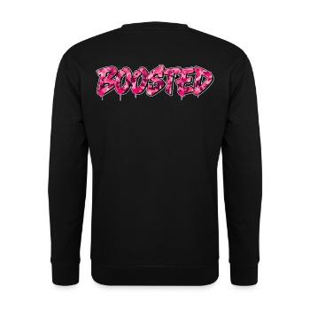 Autocollant de chemise boosté pour les ventilateurs turbo et de réglage - Sweat-shirt Unisexe - noir - Dos - Alina (178cm)