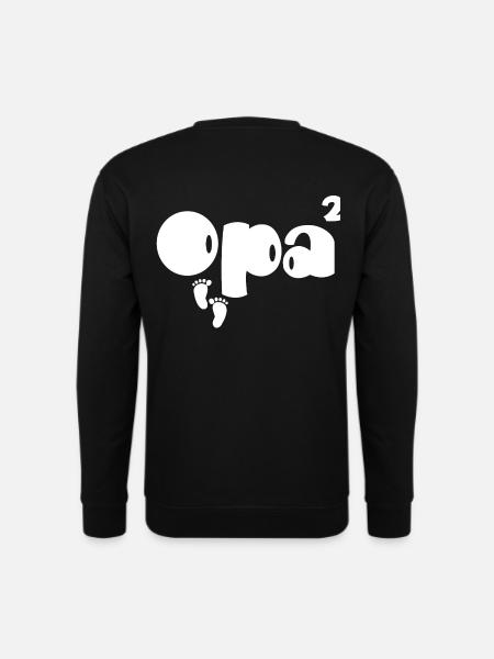 opa zwillinge Geschenkidee - Unisex Pullover - Schwarz