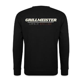 Grillmeister: Einfach Grillant – Das Familien-BBQ - Unisex Pullover - Schwarz - Hinten - Michal (187cm)