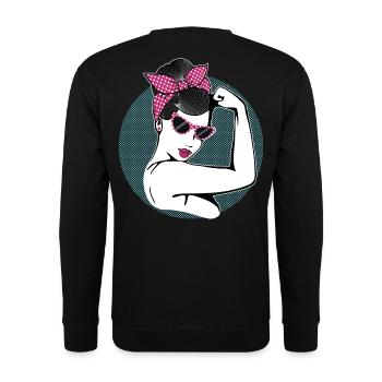 Rockabilly Fille - Sweat-shirt Unisexe - noir - Dos - Alina (178cm)