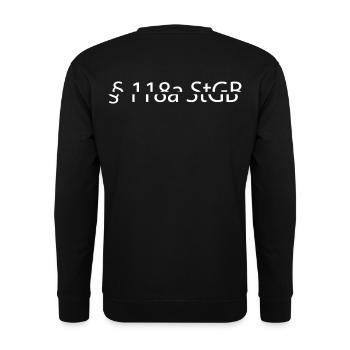 §118a StGB - Sweat-shirt Unisexe - noir - Dos - Alina (178cm)