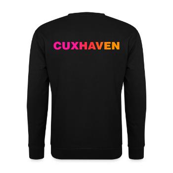 CUXHAVEN - Unisex Pullover - Schwarz - Hinten - Alina (178cm)