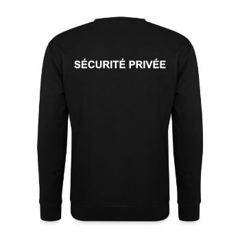 Private Security and Personalized Guarding - Unisex Sweatshirt - black - Back - Alina (178cm)