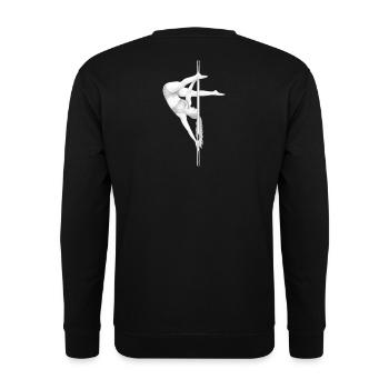 Pole Dance Milestone - Ayesha - Unisex Pullover - Schwarz - Hinten - Michal (187cm)