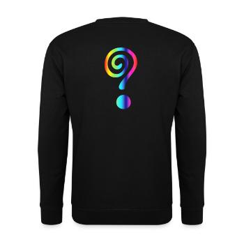 Points d’interrogation - Sweat-shirt Unisexe - noir - Dos - Alina (178cm)
