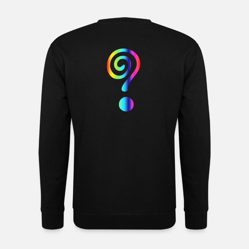 question mark - Unisex Sweatshirt - black