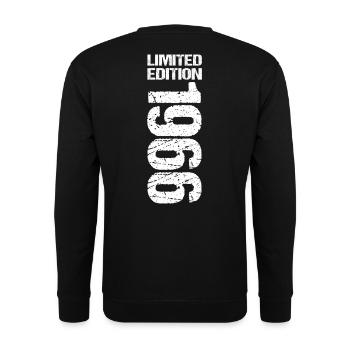 60. Geburtstag Limited Edition 1966 Jahrgang 1966 - Unisex Pullover - Schwarz - Hinten - Alina (178cm)