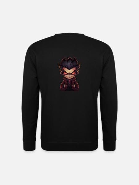 a angry vampire Monster in a comic style - Unisex Pullover - Schwarz