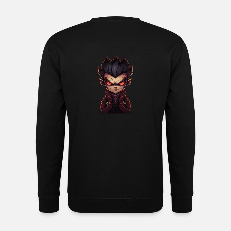 a angry vampire Monster in a comic style - Unisex Pullover - Schwarz