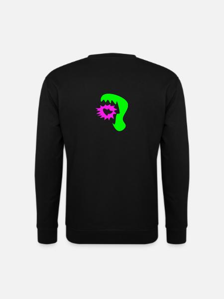 Abstraktes Monster - Unisex Pullover - Schwarz