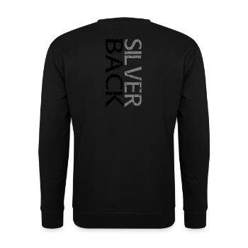 SILVERBACK (à deux lignes) - Sweat-shirt Unisexe - noir - Dos - Alina (178cm)