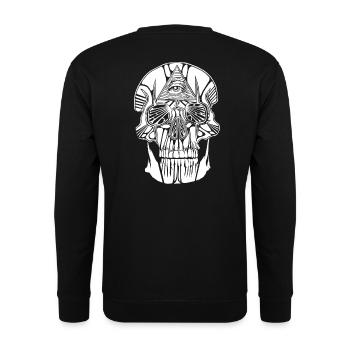 Maçonnique viscère - Sweat-shirt Unisexe - noir - Dos - Alina (178cm)