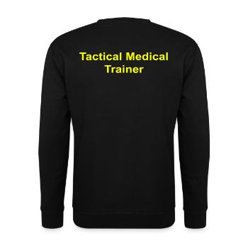 Tactical Medical Trainer - Unisex Pullover - Schwarz - Hinten - Alina (178cm)