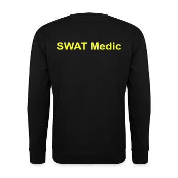 SWAT Medic - Unisex Pullover - Schwarz - Hinten - Alina (178cm)