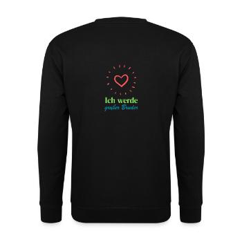 Ich werde großer Bruder mit einer Schwester - Unisex Pullover - Schwarz - Hinten - Michal (187cm)