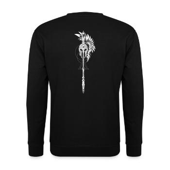 Spartan Sparta Helmet - Unisex Sweatshirt - black - Back - Michal (187cm)
