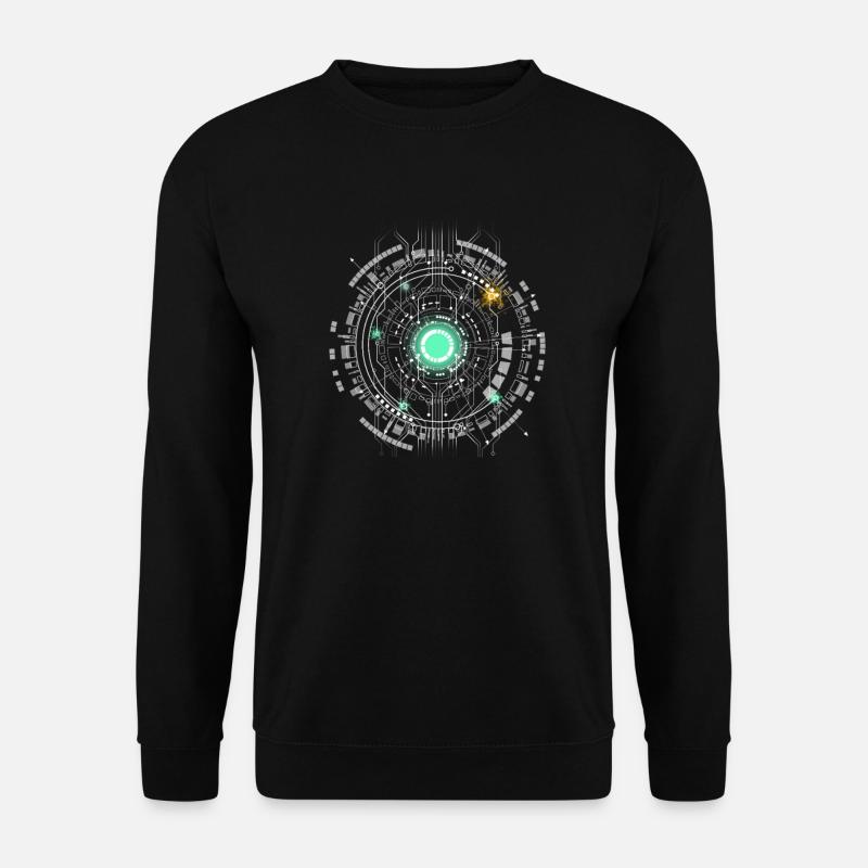 nerd CPU core computer code pc platine geek Hacker - Unisex Pullover - Schwarz