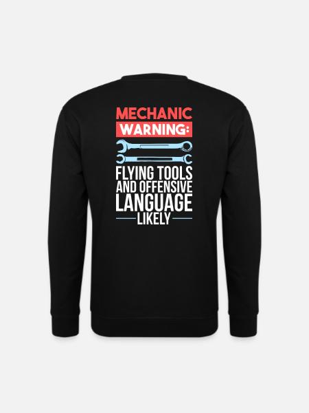 Mechaniker - Unisex Pullover - Schwarz