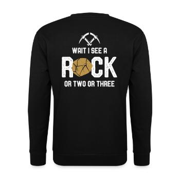 Géologie Pierre de Géologie Cadeau - Sweat-shirt Unisexe - noir - Dos - Alina (178cm)