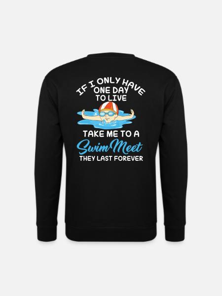 Schwimmer Schwimmen Lustig - Unisex Pullover - Schwarz