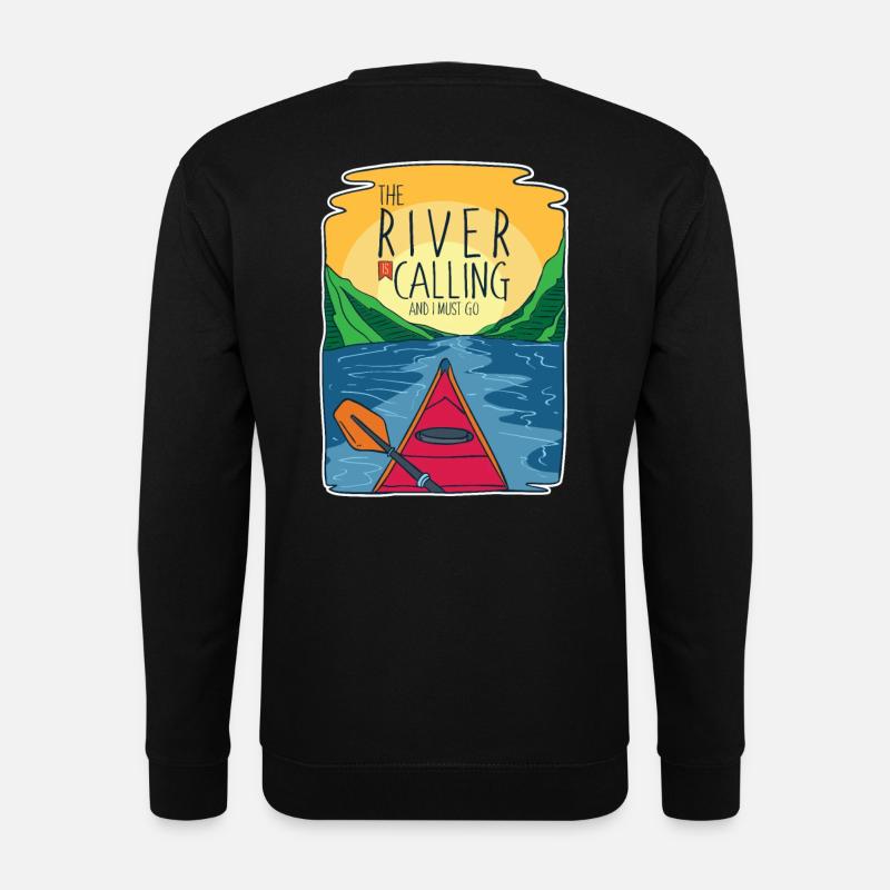 Kajak - Unisex Pullover - Schwarz