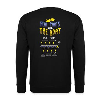 Rowing Rowing Boat - Unisex Sweatshirt - black - Back - Alina (178cm)