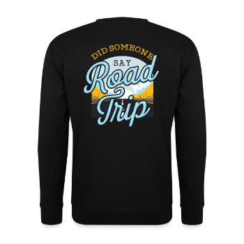 Road trip - Unisex Sweatshirt - black - Back - Alina (178cm)