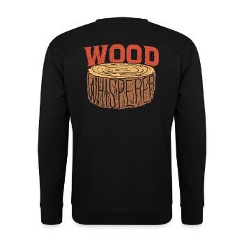 Hache bûcheron ouvrier forestier - Sweat-shirt Unisexe - noir - Dos - Alina (178cm)