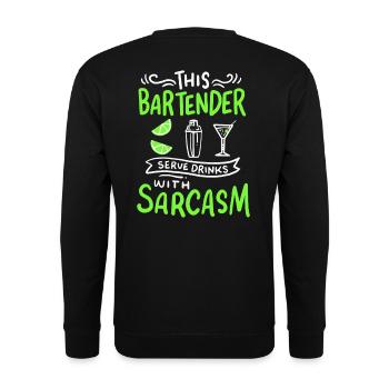 Barman - Sweat-shirt Unisexe - noir - Dos - Alina (178cm)