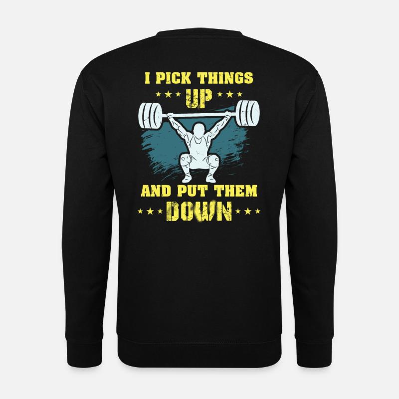 Gewichtheben - Unisex Pullover - Schwarz