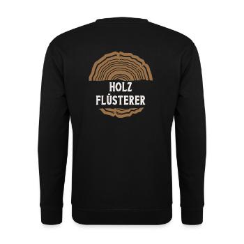 Cadeau de mécanicien en bois de menuisier - Sweat-shirt Unisexe - noir - Dos - Michal (187cm)