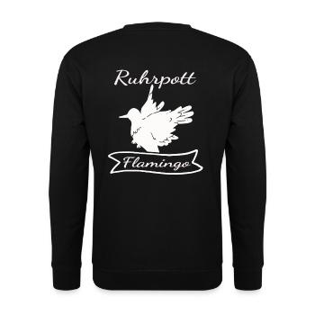 Ruhrpott Flamingo - Unisex Pullover - Schwarz - Hinten - Michal (187cm)