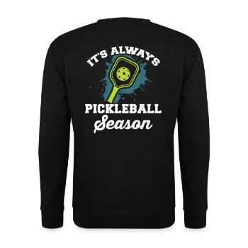 Pickleball - Pickleball Season - Unisex Sweatshirt - black - Back - Alina (178cm)