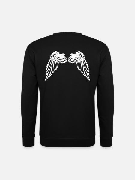 angel wings - Unisex Sweatshirt - black
