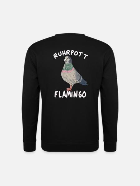 Ruhrpott Flamingo Taube - Unisex Pullover - Schwarz
