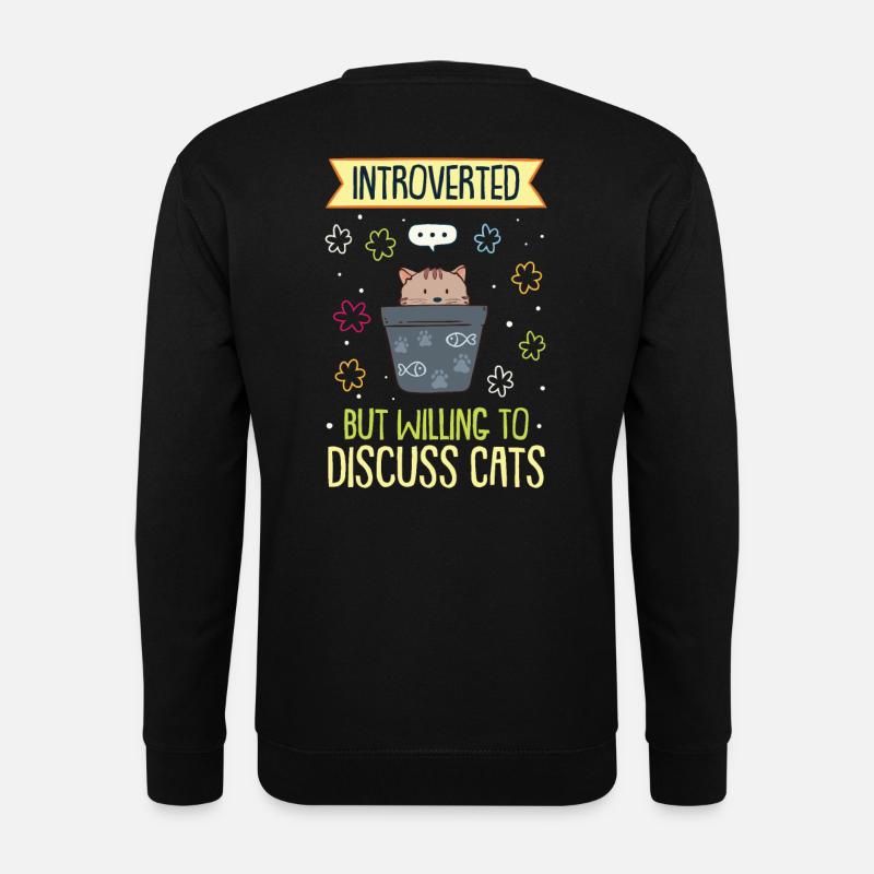 introvert - Unisex Sweatshirt - black