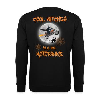 Sorcières cool Motobike - Bike Chopper - Sweat-shirt Unisexe - noir - Dos - Alina (178cm)