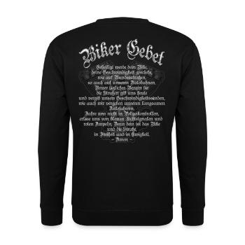 Biker Ora pour moto pilote Chopper Rocker MC - Sweat-shirt Unisexe - noir - Dos - Alina (178cm)