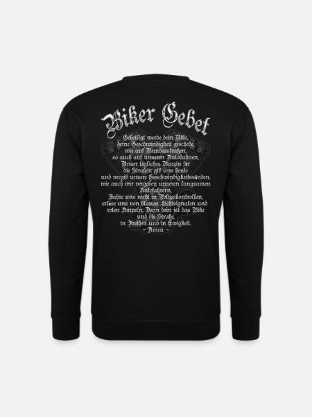 Biker Ora pour moto pilote Chopper Rocker MC - Sweat-shirt Unisexe - noir