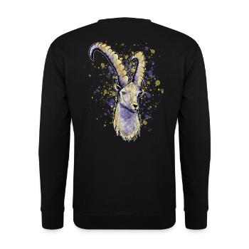 Astrologie capricorne - Sweat-shirt Unisexe - noir - Dos - Alina (178cm)