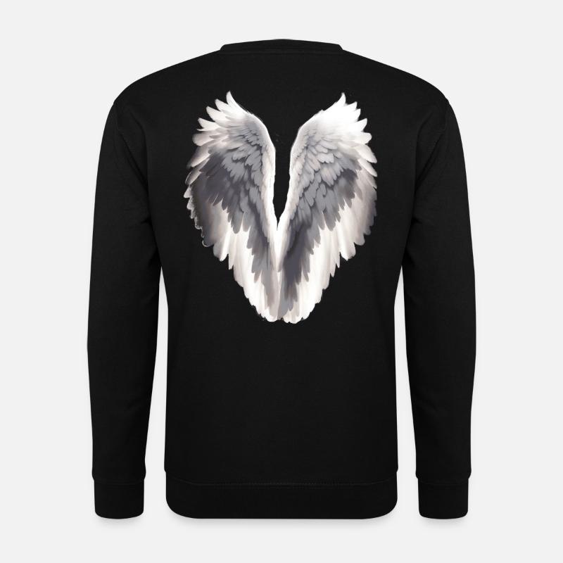 Engelsflügel - Unisex Pullover - Schwarz
