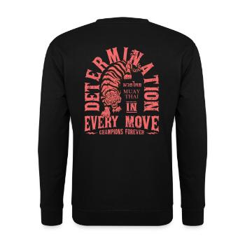 Muay Thai martial arts - Unisex Sweatshirt - black - Back - Alina (178cm)