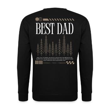 Bester Papa  - Unisex Pullover - Schwarz - Hinten - Michal (187cm)