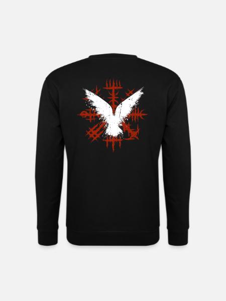 Wikinger Vegvisir mit Odins Raben - Unisex Pullover - Schwarz